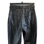 Abercrombie & Fitch  Vegan Leather Crossover 90s Straight Ultra High Rise Pants Photo 7