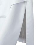 ZARA  White Dressy Long Vest Waistcoat Minimalist Side Slits size Large Photo 4