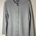 Market & Spruce  Gray Cardigan Cotton Blend Sweater Size Large NWT Photo 0