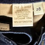 Rag and Bone  Cuffed Dark‎ Denim HIGH RISE SHORTS Size 28 Photo 4