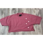 Spirit Jersey  Womens Pink Broadway Cropped T Shirt Short Sleeve Top Size L Photo 2