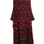 Xhilaration Xhiliration Boho Burgundy and Blue Patterned Strappy Tank Dress NWOT Photo 0