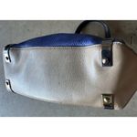 Marc Jacobs Marc by Shelter Island Blue Color Brown Block Leather Satchel Tote Photo 13