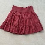 American Eagle  Outfitters Pink Smocked Skater Skirt Photo 1