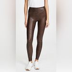 Spanx  brown faux leather snake skin legging Photo 1