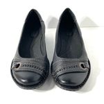 Clarks Bendables Black Leather Slip-On Shoes Size 9 Photo 1