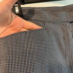 Ralph Lauren  Blue Gingham Plaid Print High Rise Cropped Trouser Pants Size 6 Photo 5