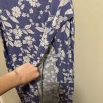 Charlotte Russe Purple and White Floral Maxi Skirt with High Slit size Small Photo 5