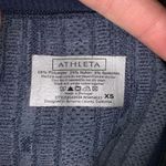 Athleta  blue camo fitted workout Athleisure XS tank top Photo 3