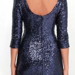 Navy blue sequin dress size small Photo 4