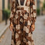 SHEIN X Cream Gown with Mock Neck Size L Photo 1