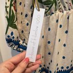 NWT House of Harlow 1960 Cream Blue Floral Macaw Boho Maxi Dress XS Photo 4