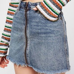 We The Free Free People  Zip It Up Mini Skirt Photo 0