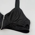 Roma Costume Black Y2k Faux Leather Bra Size XS Photo 1