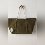 Free people Women's Natural Been There Badge Tote Bag Green Photo 2