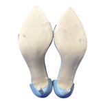 Azalea Wang Lexie Crystal Rhinestone Stiletto Heels Blue Gray Sandal Strappy 7.5 Photo 5