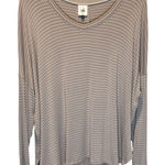 CAbi Striped Plum Long Sleeve Tee Style #4376- size XL Photo 0
