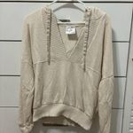 Aerie  Offline Cream V Neck Sweatshirt Photo 0