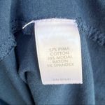 J.Jill Cotton Dark Blue Modal Sleeveless Midi Button Down Shirt Dress L TALL Photo 5