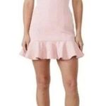 Bardot NWT Gigi Ruffle Hem Fit & Flare Minidress Light Pink Photo 0