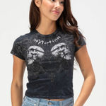 Affliction NEW  WOMEN'S COLLAPSE BABY TEE SZ LARGE Photo 0