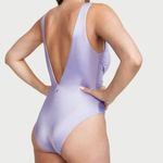 Victoria's Secret  Twist Plunge One-Piece Swimsuit Women’s Large Light Purple Photo 1