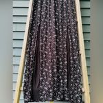 Pretty Little Thing NWT black ditsy floral split detail maxi dress size/6 Photo 9