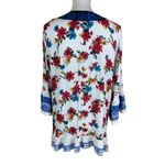 Colorfulkoala Caleoas Floral Embroidered Boho Tunic Top L Colorful Peasant Blouse Photo 2
