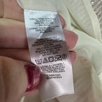 Loft  Shimmery Sequins V Neck Short Sleeve Top Shirt Ivory Size S Party Cocktail Photo 5