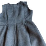 Ann Taylor Grey Fringe Sleeveless Sheath Dress Soft Fitted Wool Size 8P Women's Photo 10