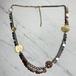 Chico's  Mixed Metal Disc Charm Chain Statement Necklace ✨ Photo 1