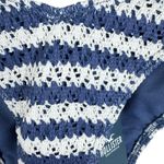 Hollister NWT Blue White Crochet Lined Cheeky Fit Bikini Bottom Women's Size XS Photo 2