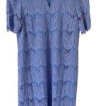 Preston & York Blue Lace Short Sleeve Knee Length Dress Women’s Size 12 Photo 0