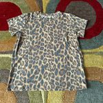 Prince Peter Collection Leopard Animal Print Cropped Short Sleeve T Shirt Small Multi Photo 0