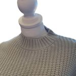&merci &MERCI Gray Chunky Knit Balloon Sleeves Oversized Relaxed Acrylic Sweate… Photo 5