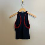 Carbon38 Colorblock High Neck Tank in Navy/Red Dahlia size Small (S) Blue Photo 5