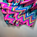 Lilly Pulitzer Women's Elsa Blouse Shirt Hearts a Flutter Chevron Vibrant Small Photo 14