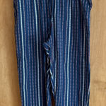 Sundance  Women's Size XL Talia Easy Blue/Multicolor Striped Pants With‎ Pocket's Photo 0