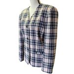 Pendleton classics wool blend tweed button up suit jacket blazer SZ 12 coquette Photo 1