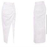 House Of CB  'Jada' White Maxi Wrap Skirt NWOT size XS‎ Photo 3
