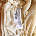 Forever 21 NWT  Tan Long sleeve ruched side tie Adjustable crop top Shirt Sz Med Photo 3