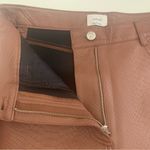 Wilfred EUC Brown Vegan Leather Snake Skin Print High Rise Straight Pants 6 Photo 2