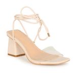 Boutique Nude Mid Strappy Heel Photo 0