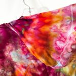 Adidas Size XL Handmade Tie Dye Hoodie Top Long Sleeve Boho Artsy Festival 488 Photo 10