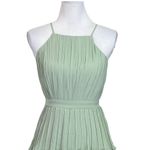 Lulus Lulu’s Came For Cocktails Sage Green Pleated Tiered Lace Maxi Dress Size XS New Photo 3