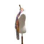 Boutique Leopard Print 100% Silk Scarf Pink One Size Photo 7