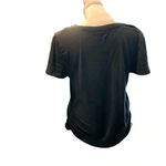 Isabele Maternity women's size medium black shirt with senching Photo 2