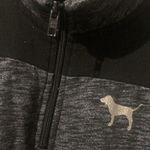 PINK - Victoria's Secret Pink Victoria’s Secret Gray/Black Half Zip Sweatshirt Women’s  Small “Love Pink” Photo 2