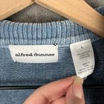 Alfred Dunner  Zip-Up Chenille Collared Cardigan Women’s L Light Blue Cable Knit Photo 4