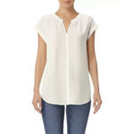 Philosophy Republic Clothing Size XS Ivory Cuffed Short Sleeve Blouse Shirt Photo 2